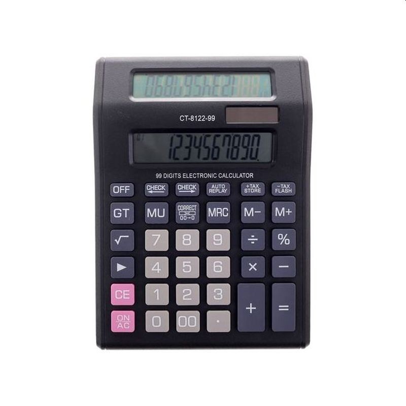 Calculator electronic de birou, afisaj dual, 12 digits - imagine 5